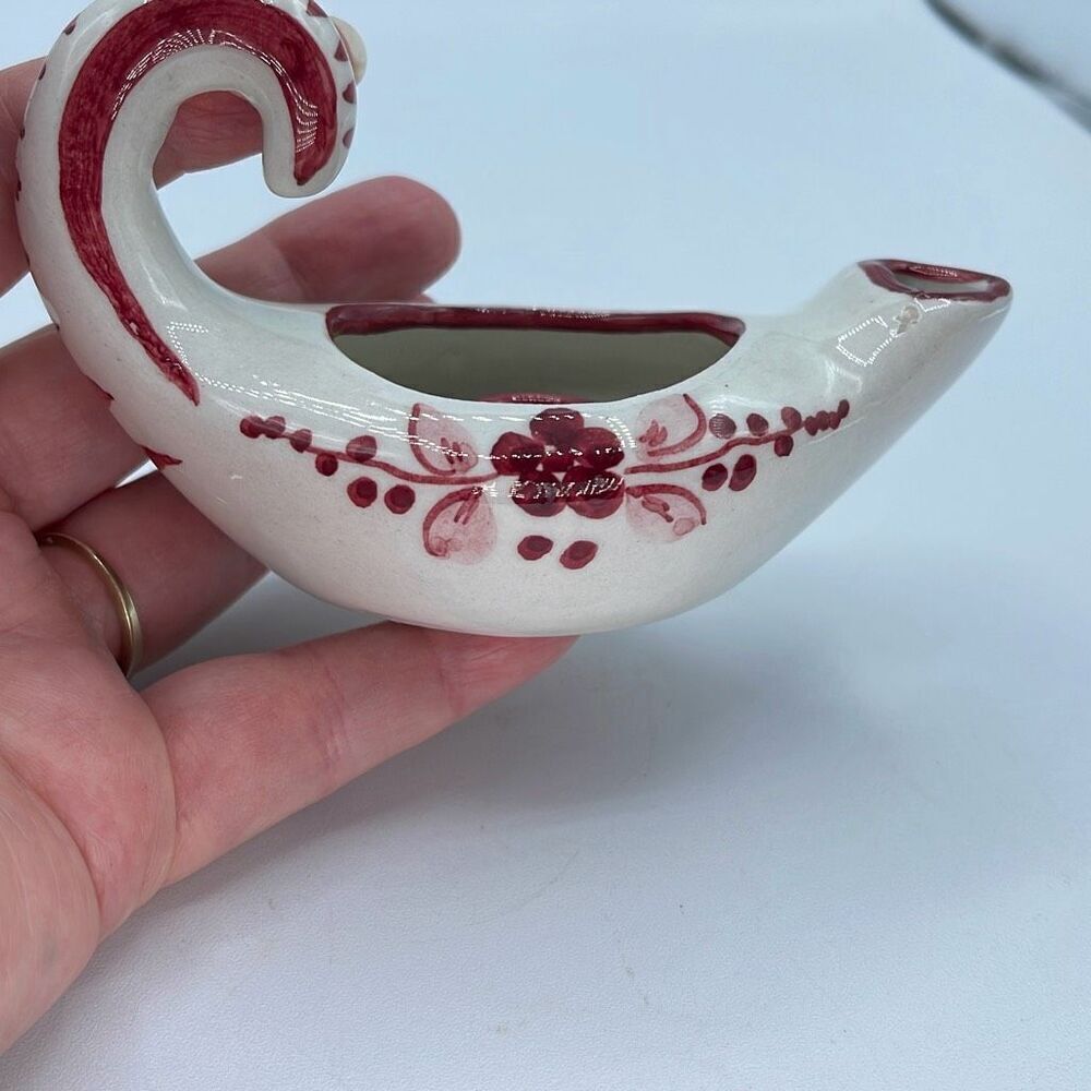 Hand Made in Italy ceramic candle holder.